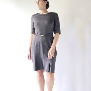 Ted Baker London Grey Dress with Ruffle